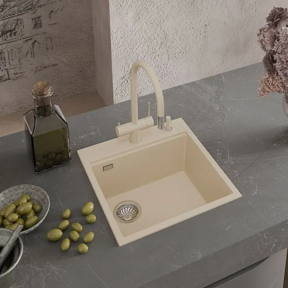 Кухонная мойка RIVELATO TESORO 505-L beige scuro