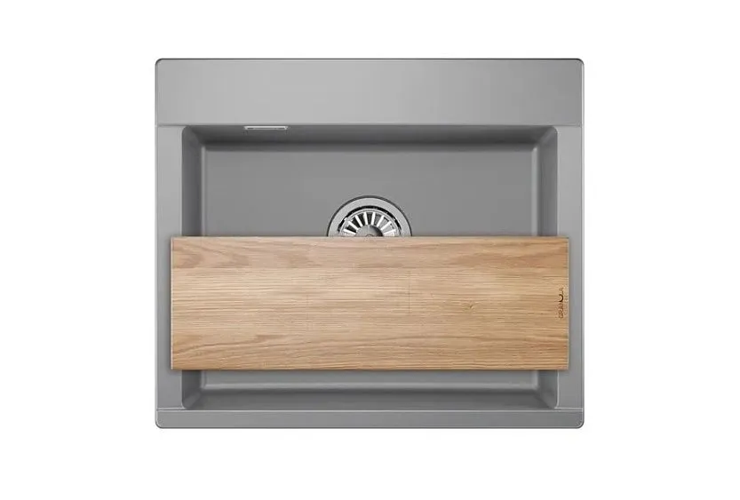 Кухонная мойка GRANULA ES-5804 алюминиум