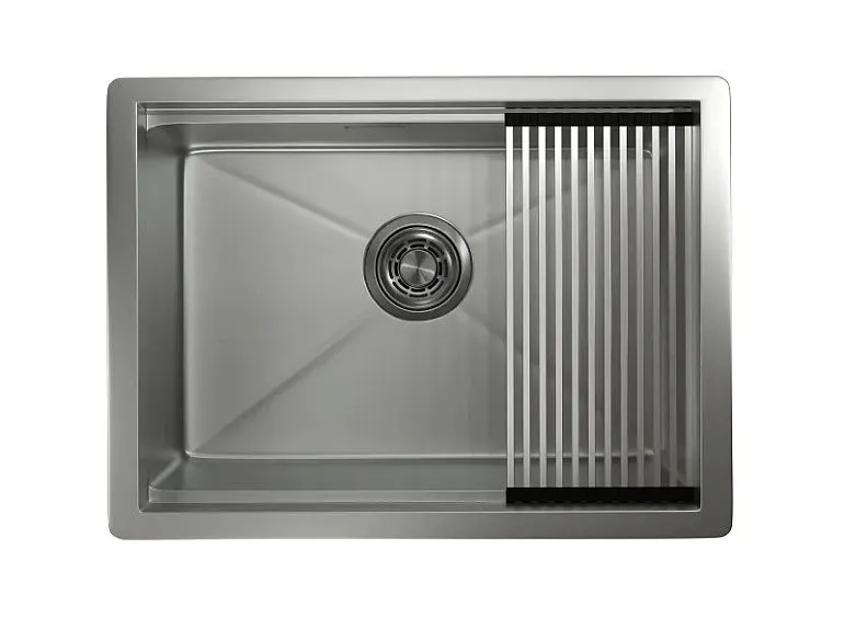 Кухонная мойка GRANULA KS-6045U сталь/матовая