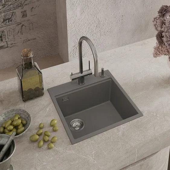 Кухонная мойка RIVELATO TESORO 505-L grigio metallizz