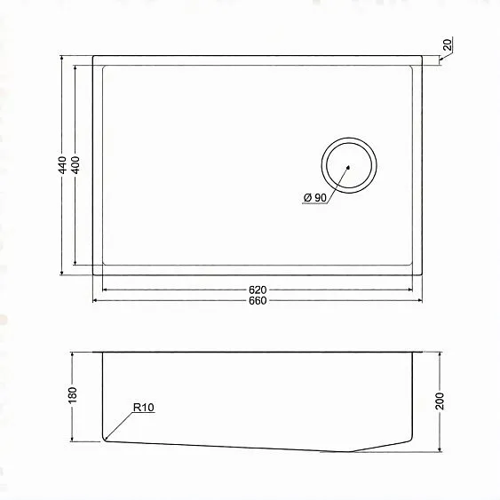 Кухонная мойка EMAR EMB-660(UN) PVD Dark