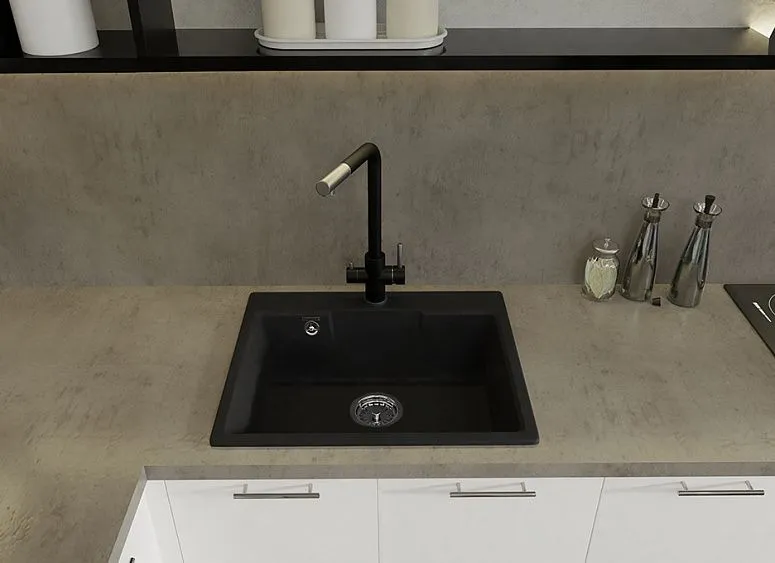 Кухонная мойка GRANFEST URBAN 658 черный