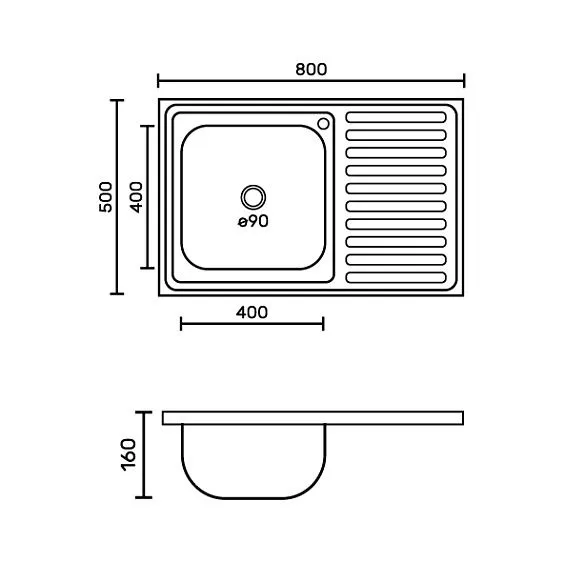 Кухонная мойка FABIA 62274L