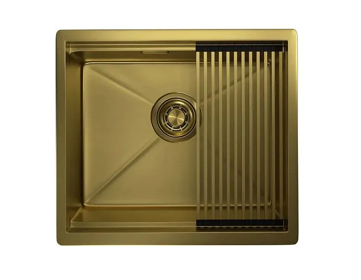 Кухонная мойка GRANULA KS-5045U золото сатин