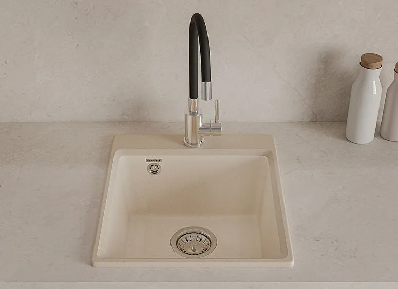 Кухонная мойка GRANFEST LEVEL GF-LV-420 cashmere