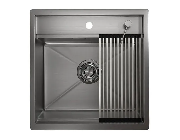Кухонная мойка GRANULA KS-5051 сталь/сатин