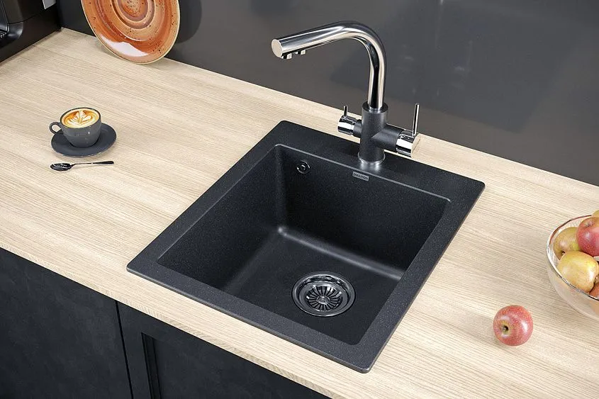 Кухонная мойка PAULMARK Leer PM104249-BL