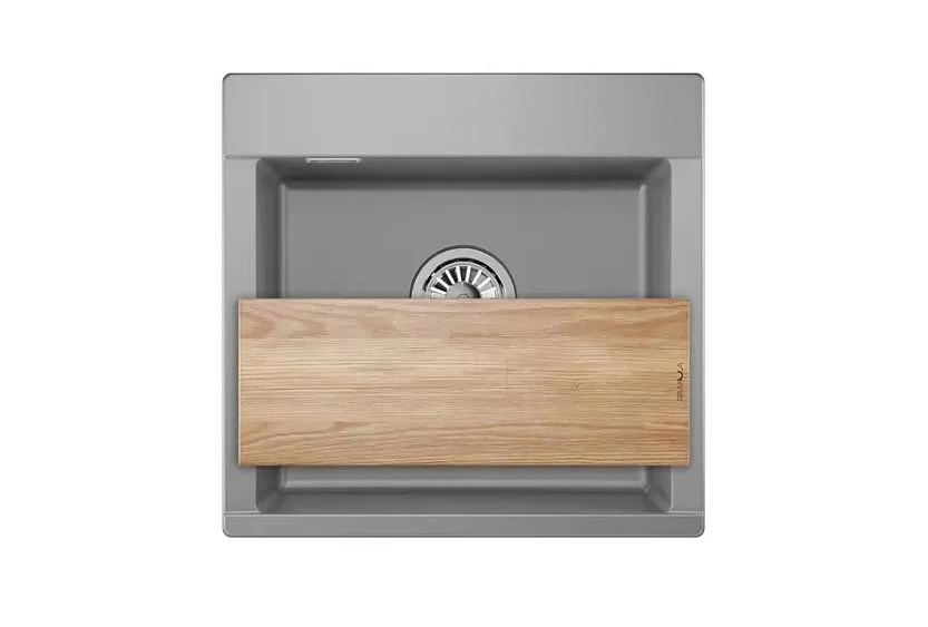 Кухонная мойка GRANULA ES-5201 алюминиум