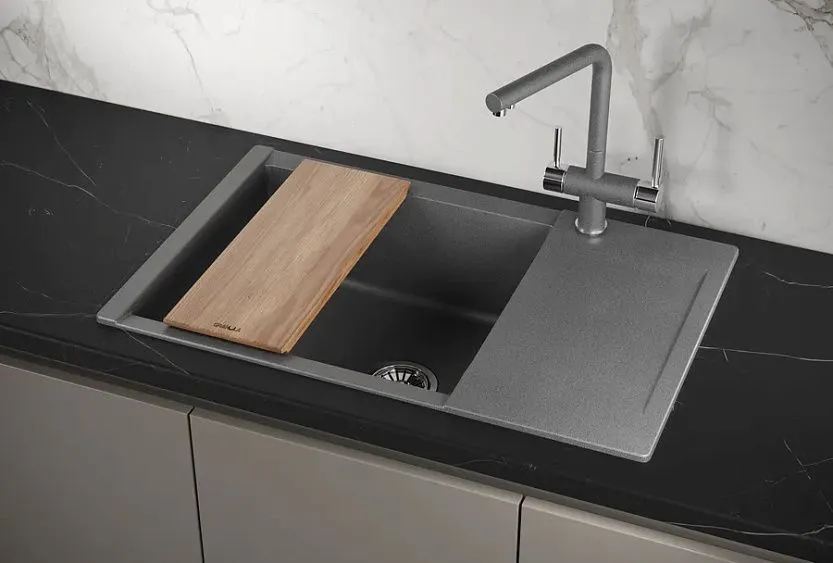 Кухонная мойка GRANULA ES-7807 графит