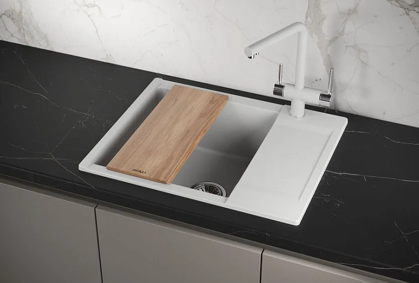 Кухонная мойка GRANULA ES-6202 арктик