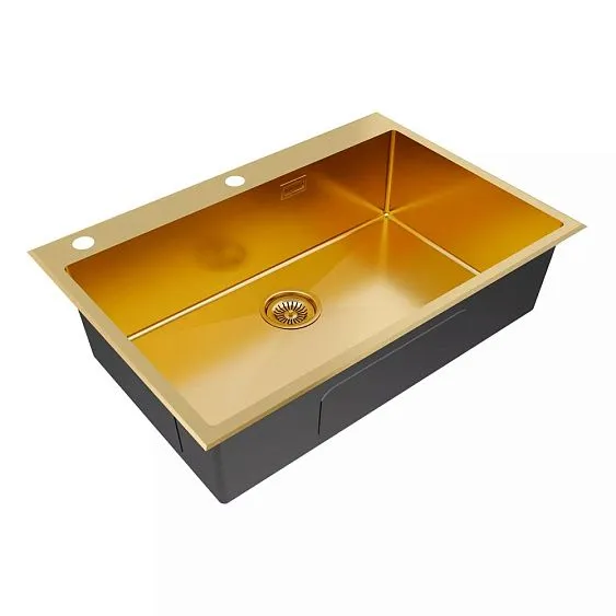 Кухонная мойка PAULMARK KRONER-EDGE PM777551-BG