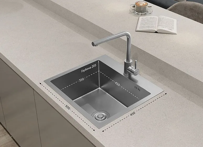 Кухонная мойка GRANFEST METAL 5045 inox