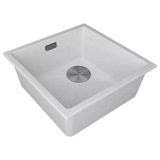 Кухонная мойка PAULMARK LUMI-SKEW LU45SK-WH