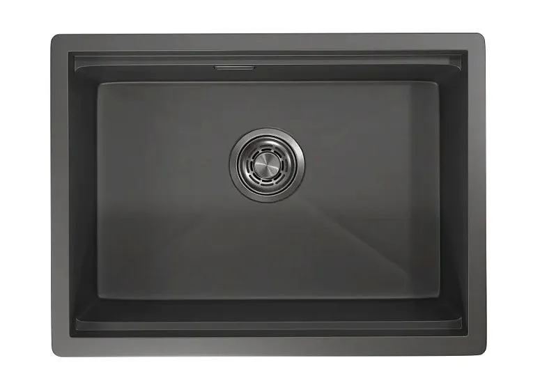 Кухонная мойка GRANULA KS-6045U графит/матовый