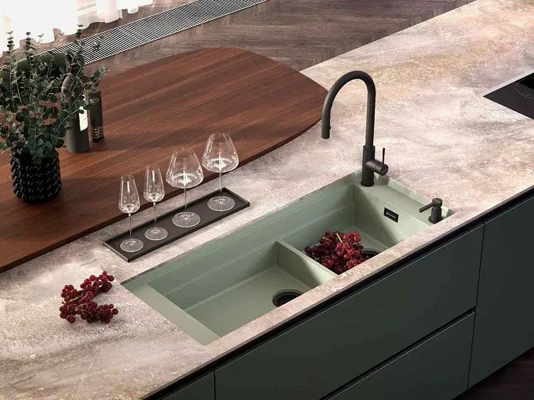 Кухонная мойка OMOIKIRI Sintesi Pro 114-2-WG (4997453)