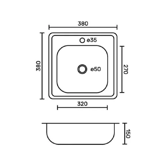Кухонная мойка FABIA 62182