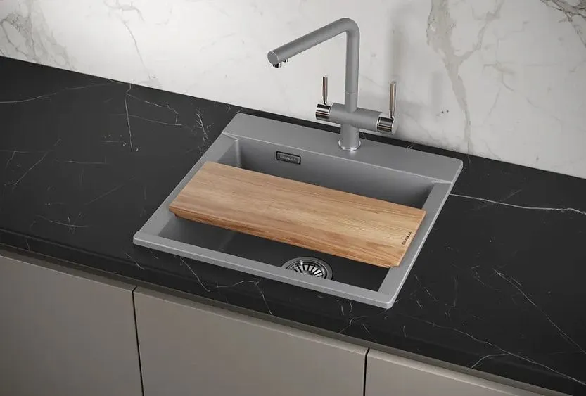 Кухонная мойка GRANULA ES-5201 алюминиум