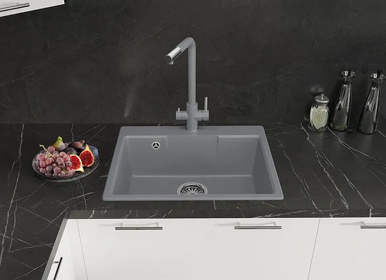 Кухонная мойка GRANFEST URBAN 658 темно-серый
