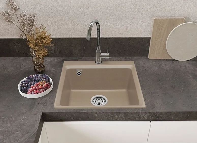 Кухонная мойка GRANFEST LEVEL GF-LV-510 песочный