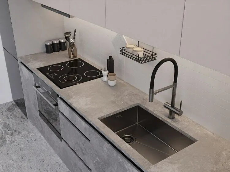 Кухонная мойка EMAR EMB-660(UN) PVD Dark