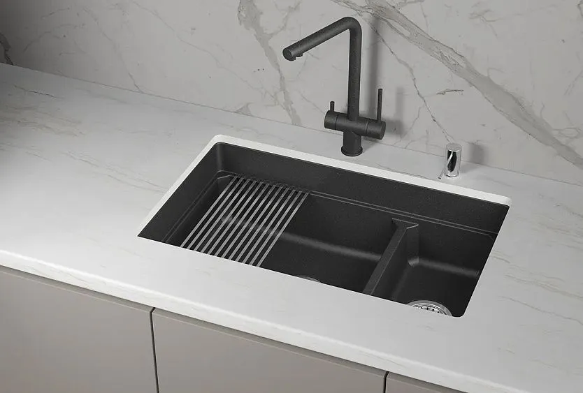 Кухонная мойка GRANULA KS-7304iU чёрный