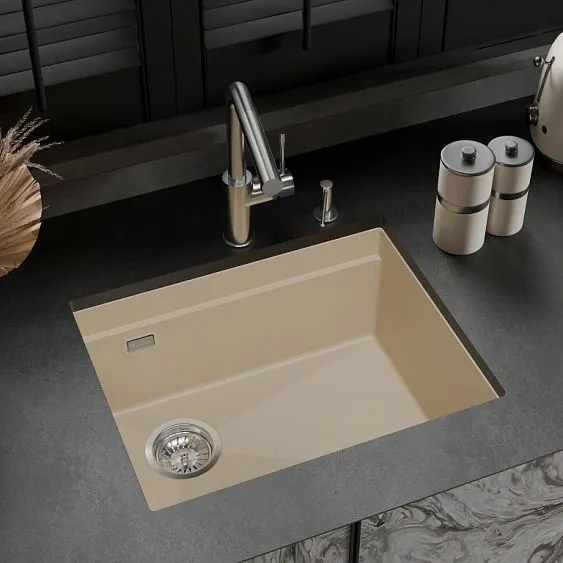Кухонная мойка RIVELATO LINO 554-L beige scuro