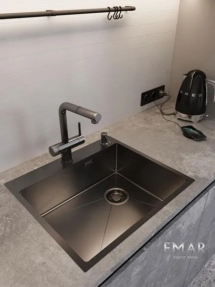 Кухонная мойка EMAR EMB-560(TOP) PVD Dark
