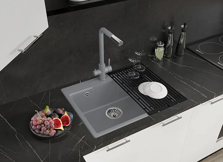 Кухонная мойка GRANFEST URBAN 658 темно-серый