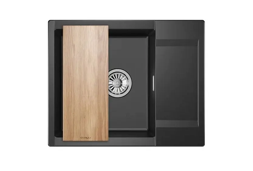 Кухонная мойка GRANULA ES-6202 шварц