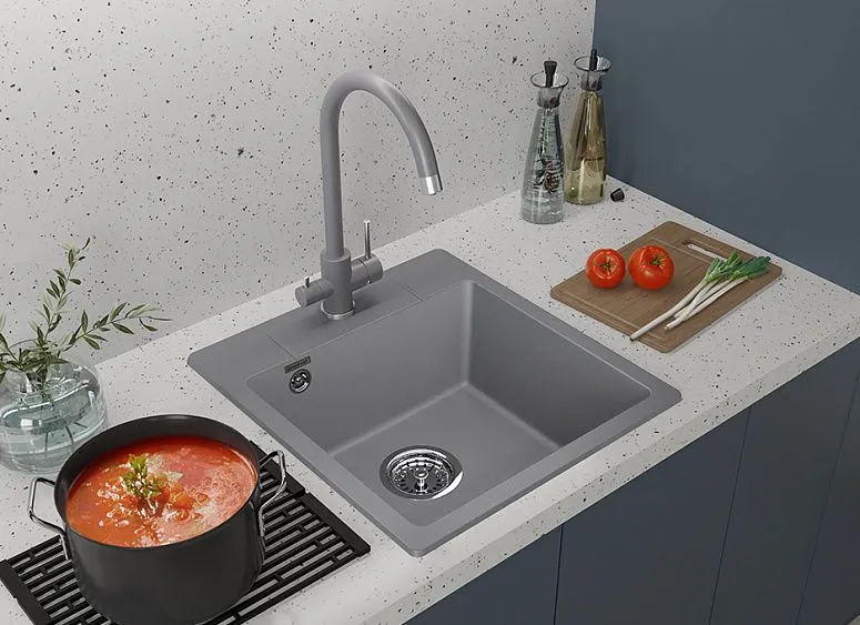 Кухонная мойка GRANFEST URBAN 245 темно-серый