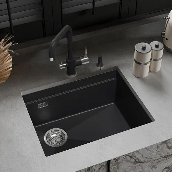 Кухонная мойка RIVELATO LINO 554-L antracite