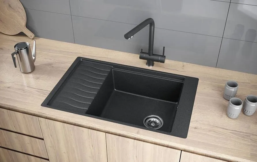 Кухонная мойка KUCHENSTERN BRETT 60 черный
