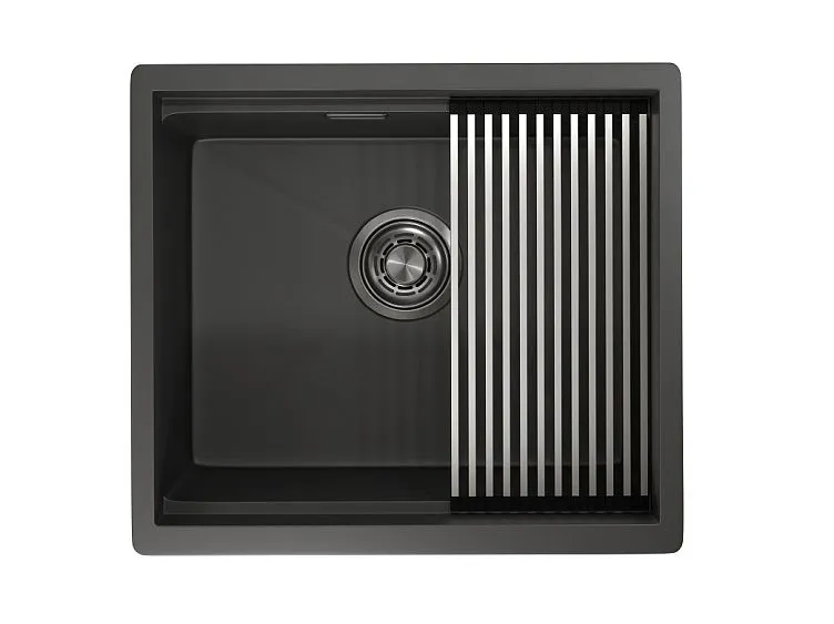 Кухонная мойка GRANULA KS-5045U черный матовый