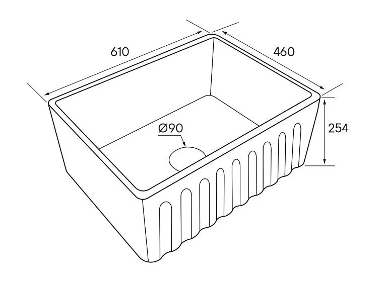 Кухонная мойка PAULMARK GLAMP UNO PM086146-WH