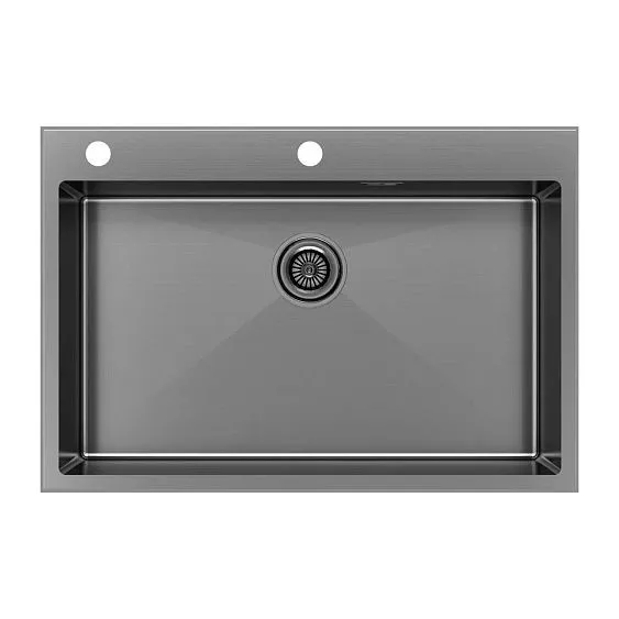 Кухонная мойка PAULMARK KRONER-EDGE PM777551-GM