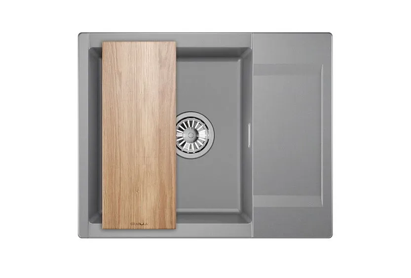 Кухонная мойка GRANULA ES-6202 алюминиум