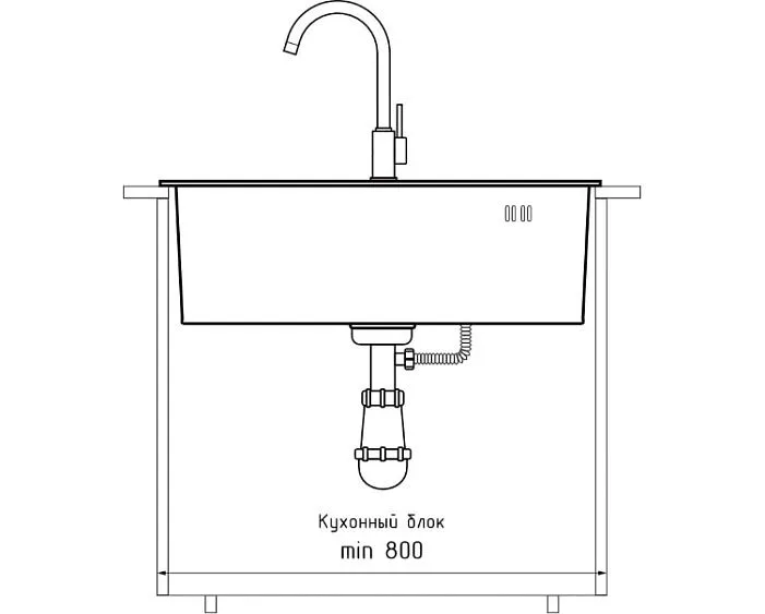 Кухонная мойка GRANFEST METAL 6045 inox