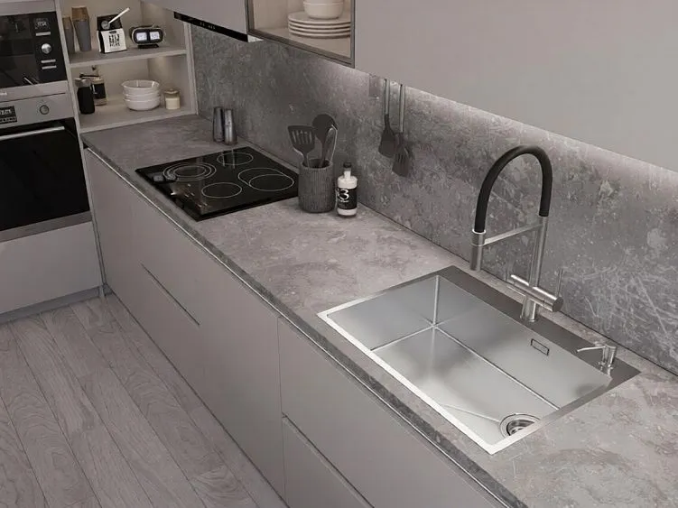 Кухонная мойка EMAR EMB-660(TOP) PVD Satin