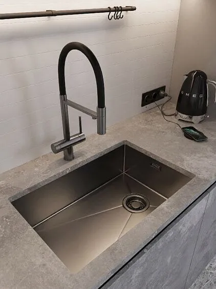 Кухонная мойка EMAR EMB-660(UN) PVD Dark