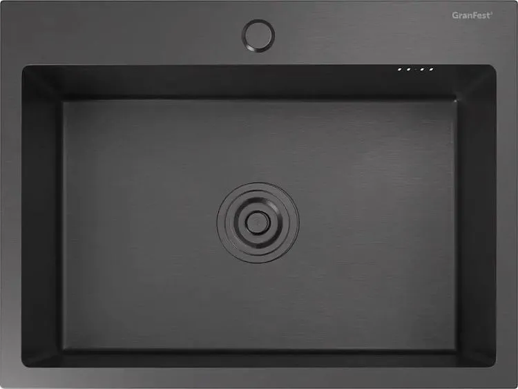 Кухонная мойка GRANFEST METAL 6045 PVD graphite