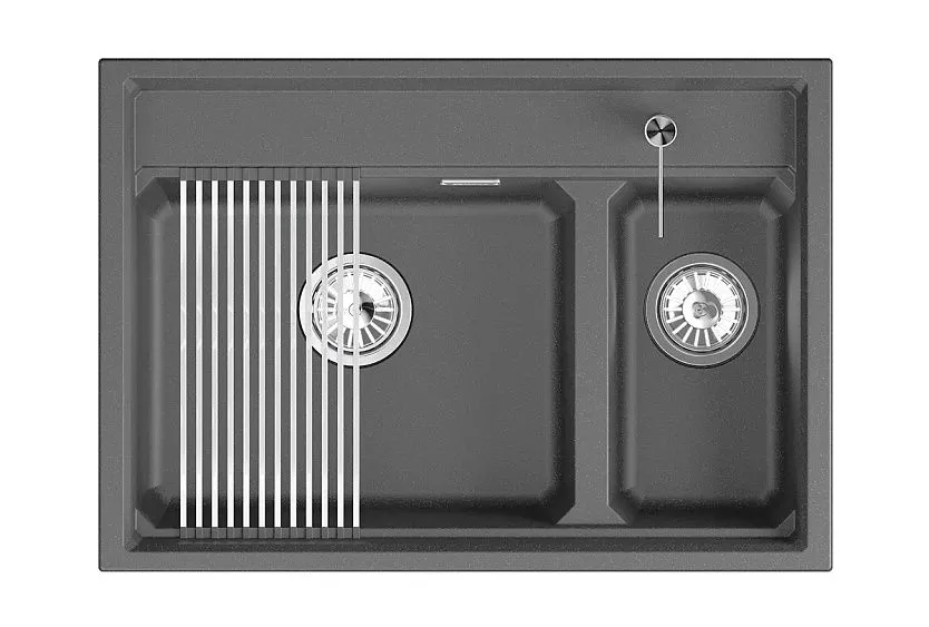 Кухонная мойка GRANULA KS-7302i шварц