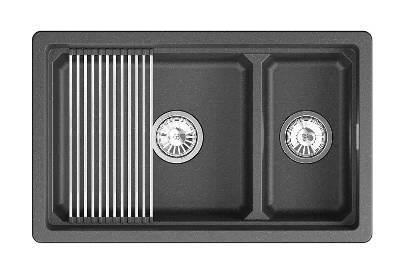 Кухонная мойка GRANULA KS-7304iU чёрный