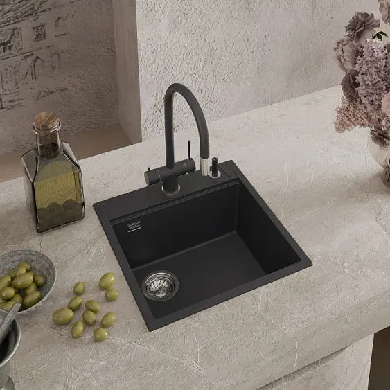 Кухонная мойка RIVELATO TESORO 505-L antracite