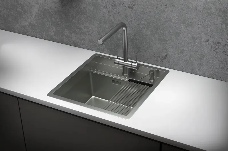 Кухонная мойка GRANULA KS-5051 сталь/матовая