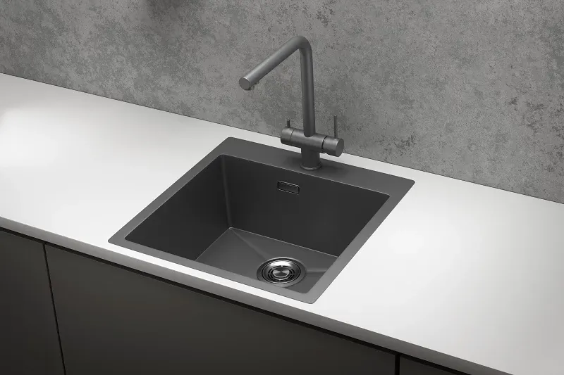 Кухонная мойка GRANULA GR-5151 графит/матовый