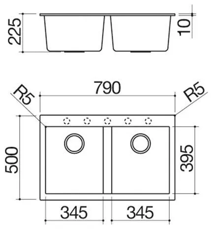 Кухонная мойка BARAZZA 1LSO82N