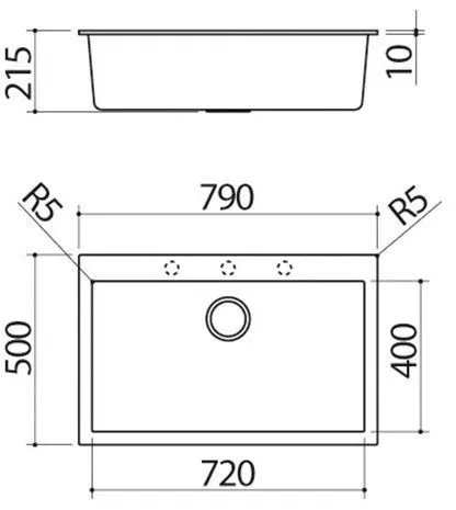Кухонная мойка BARAZZA 1LSO81N