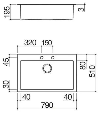 Кухонная мойка BARAZZA 1LBO81