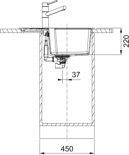 Кухонная мойка FRANKE Urban UBG 611-62 черный матовый (114.0696.197)