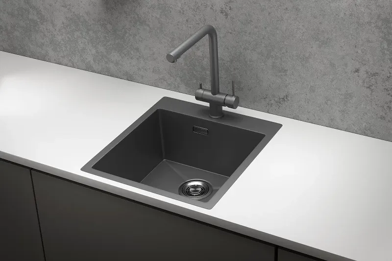 Кухонная мойка GRANULA GR-4600 графит/матовый